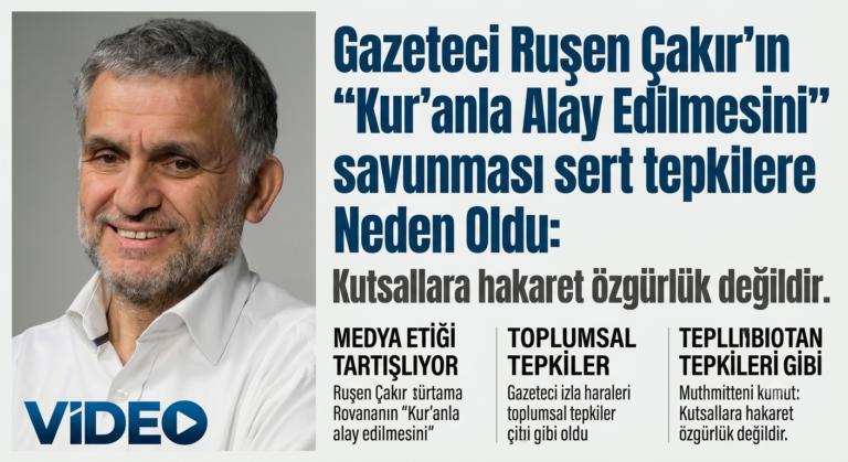 Ruşen Çakır Kur’anla Alay Edilmesini Savundu