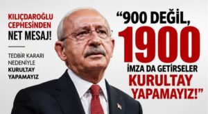 1900 İmza da Getirseler Kurultay Yapamayız