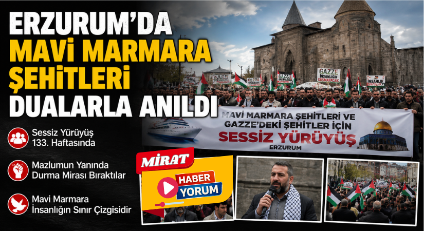 Erzurum’da Mavi Marmara Şehitleri Dualarla Anıldı