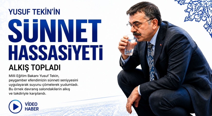 Bakan Tekin’den Örnek Hassasiyet