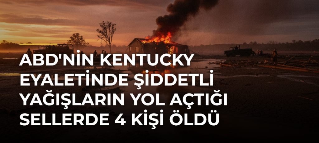 ABD’nin Kentucky Eyaletinde Şiddetli Yağışların Yol Açtığı Sellerde 4 Kişi Öldü