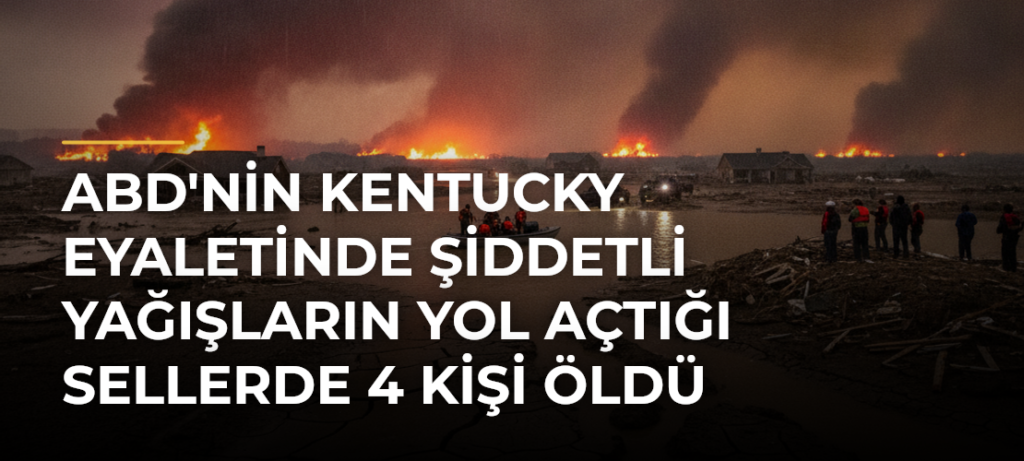 ABD’nin Kentucky Eyaletinde Şiddetli Yağışların Yol Açtığı Sellerde 4 Kişi Öldü