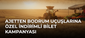 AJetten Bodrum uçuşlarına özel indirimli bilet kampanyası