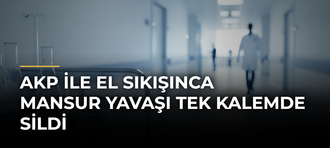 AKP ile el sıkışınca Mansur Yavaşı tek kalemde sildi