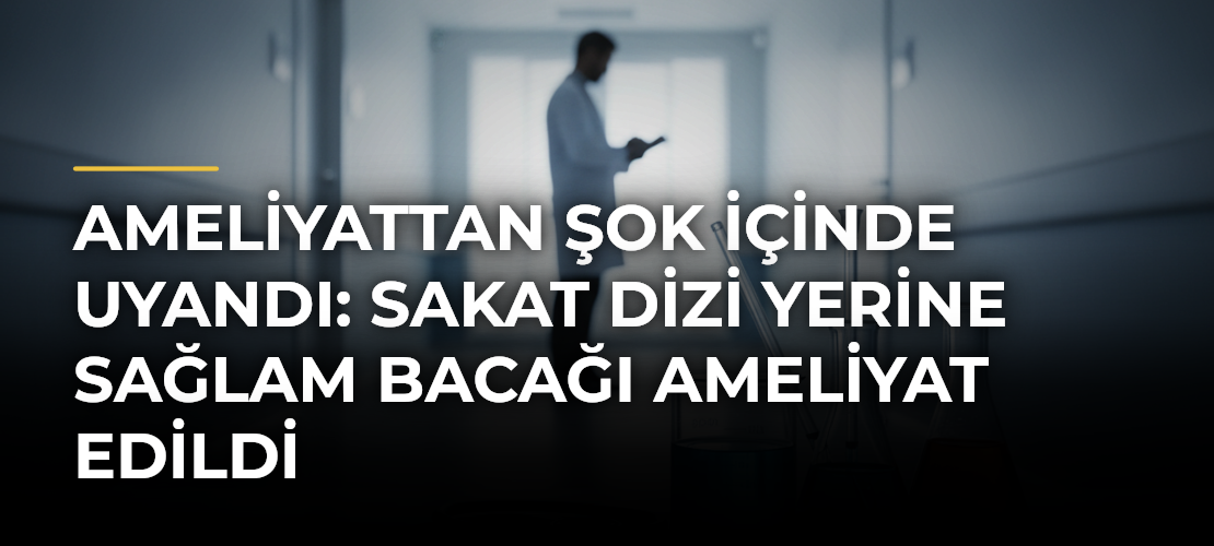 Ameliyattan Şok İçinde Uyandı: Sakat Dizi Yerine Sağlam Bacağı Ameliyat Edildi