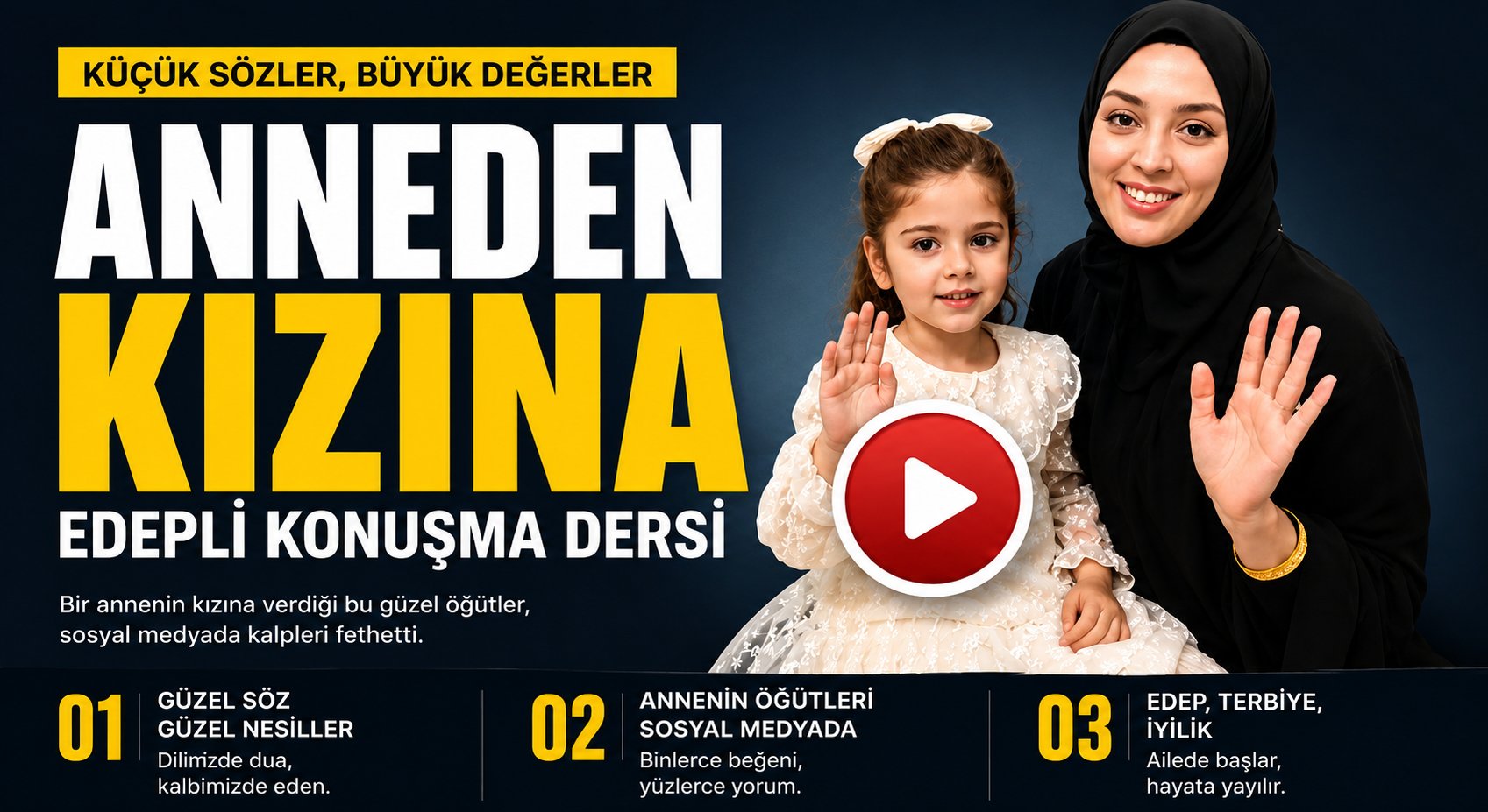 Bir Anne Kızına Edepli Konuşmayı Öğretti