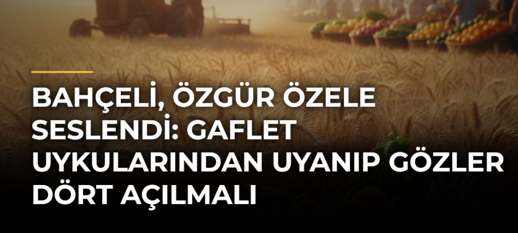 Bahçeli, Özgür Özele seslendi: Gaflet uykularından uyanıp gözler dört açılmalı