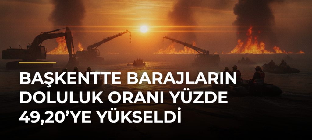 Başkentte barajların doluluk oranı yüzde 49,20’ye yükseldi