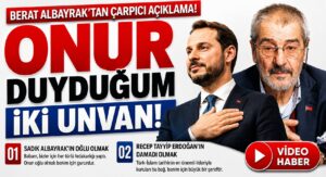 Berat Albayrak, Onur Duyduğum İki Unvan Var