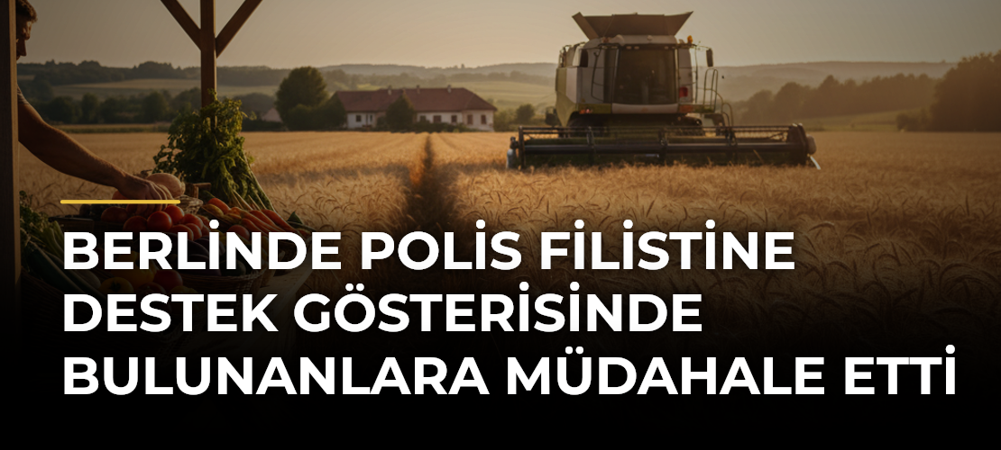 Berlinde polis Filistine destek gösterisinde bulunanlara müdahale etti
