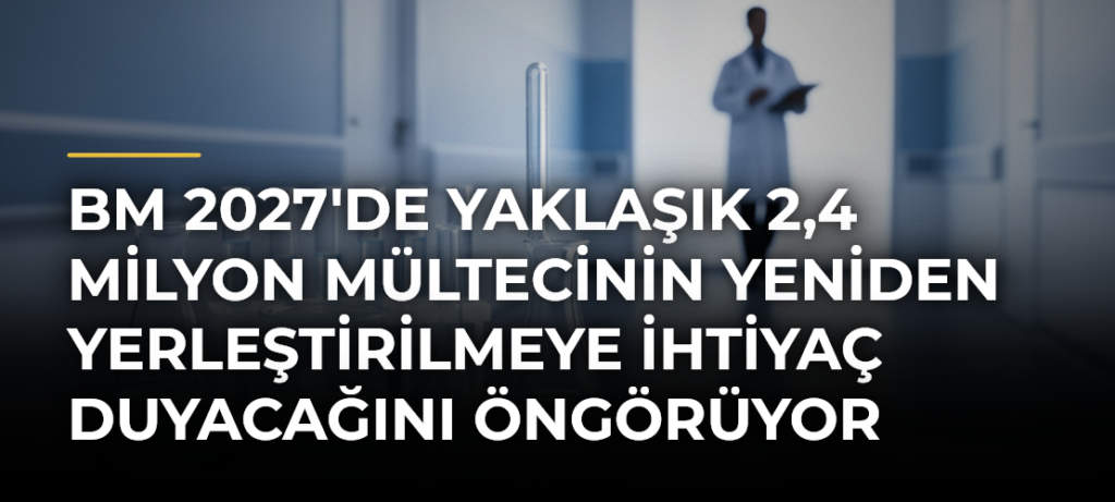 BM 2027’de yaklaşık 2,4 milyon mültecinin yeniden yerleştirilmeye ihtiyaç duyacağını öngörüyor