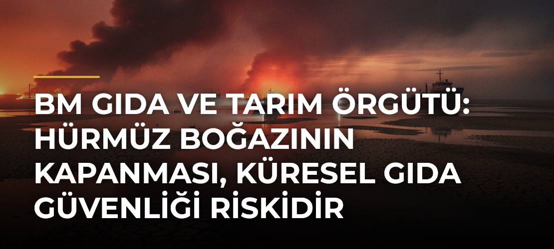 BM Gıda ve Tarım Örgütü: Hürmüz Boğazının kapanması, küresel gıda güvenliği riskidir