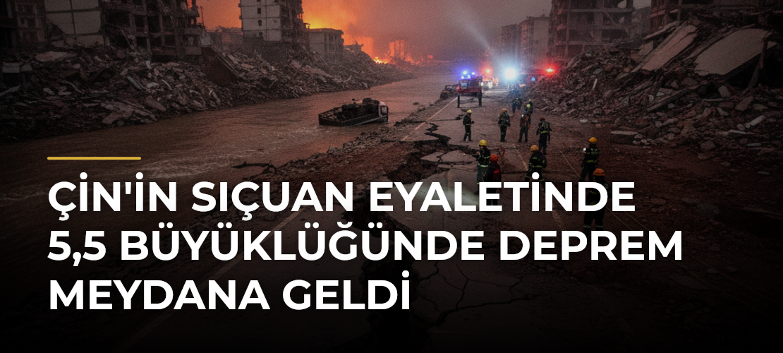 Çin'in Sıçuan Eyaletinde 5,5 Büyüklüğünde Deprem Meydana Geldi