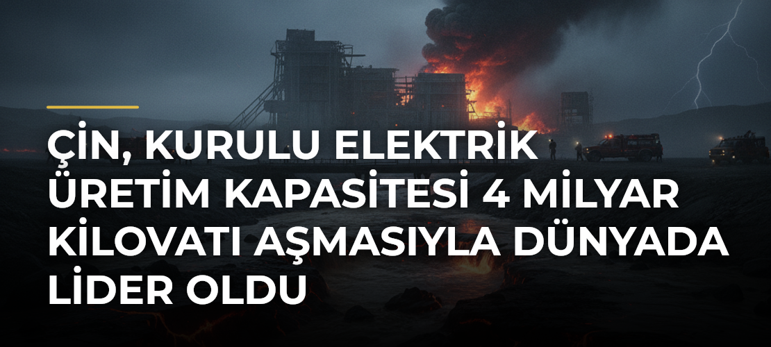 Çin, kurulu elektrik üretim kapasitesi 4 milyar kilovatı aşmasıyla dünyada lider oldu