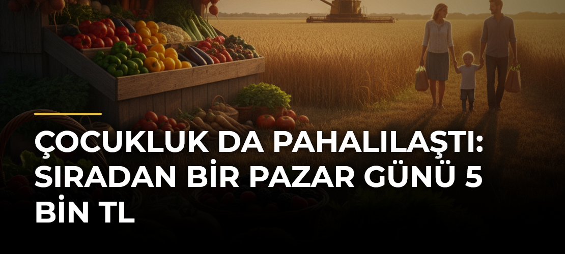 Çocukluk da pahalılaştı: Sıradan bir pazar günü 5 bin TL