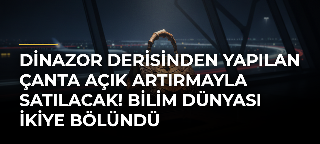 Dinazor Derisinden Yapılan Çanta Açık Artırmayla Satılacak! Bilim Dünyası İkiye Bölündü