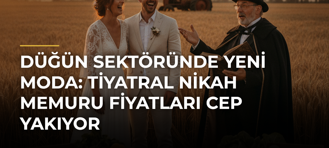 Düğün sektöründe yeni moda: Tiyatral nikah memuru fiyatları cep yakıyor - Mirat Haber