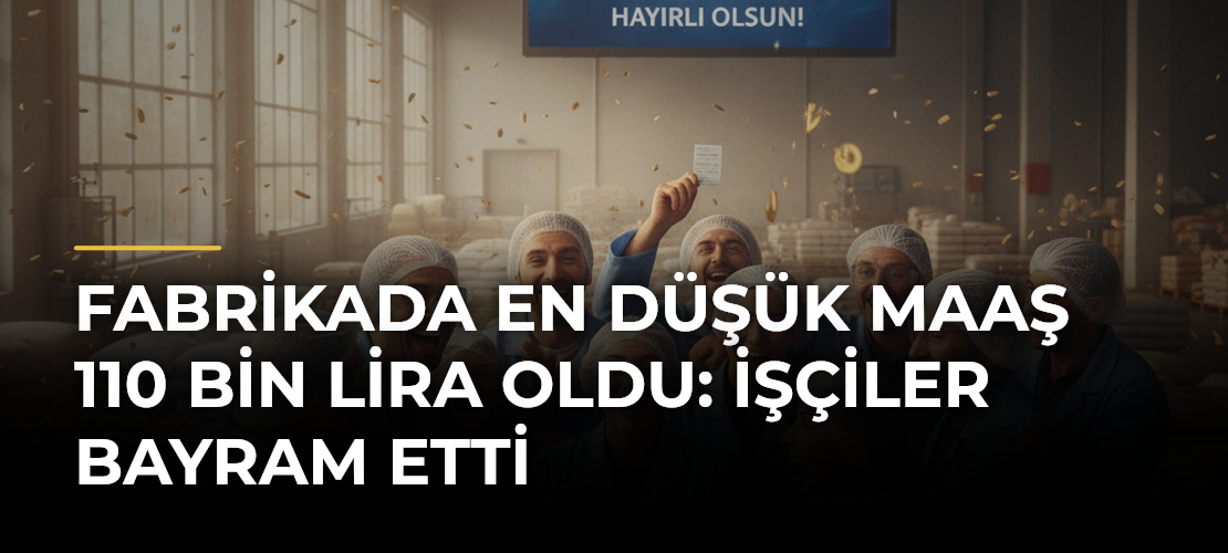 Fabrikada En Düşük Maaş 110 Bin Lira Oldu: İşçiler Bayram Etti