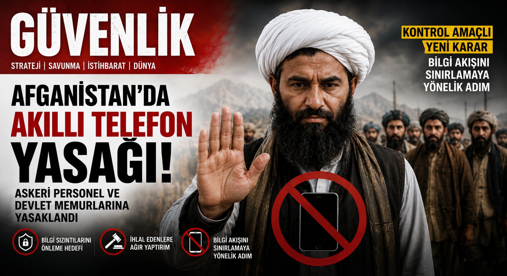 Afganistan’da Asker ve Memurlara Akıllı Telefon Yasağı!