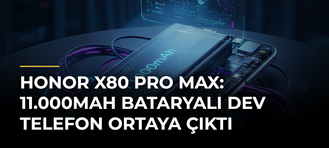 Honor X80 Pro Max: 11.000mAh Bataryalı Dev Telefon Ortaya Çıktı
