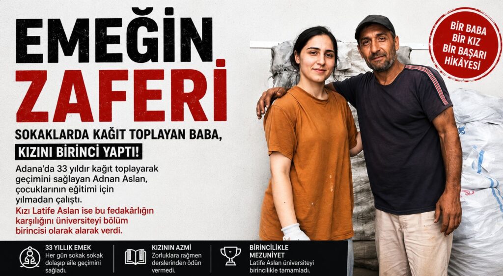 Kağıt Toplayarak Okuttuğu Kızı Üniversiteyi Birincilikle Bitirdi
