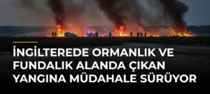 İngilterede Ormanlık ve Fundalık Alanda Çıkan Yangına Müdahale Sürüyor
