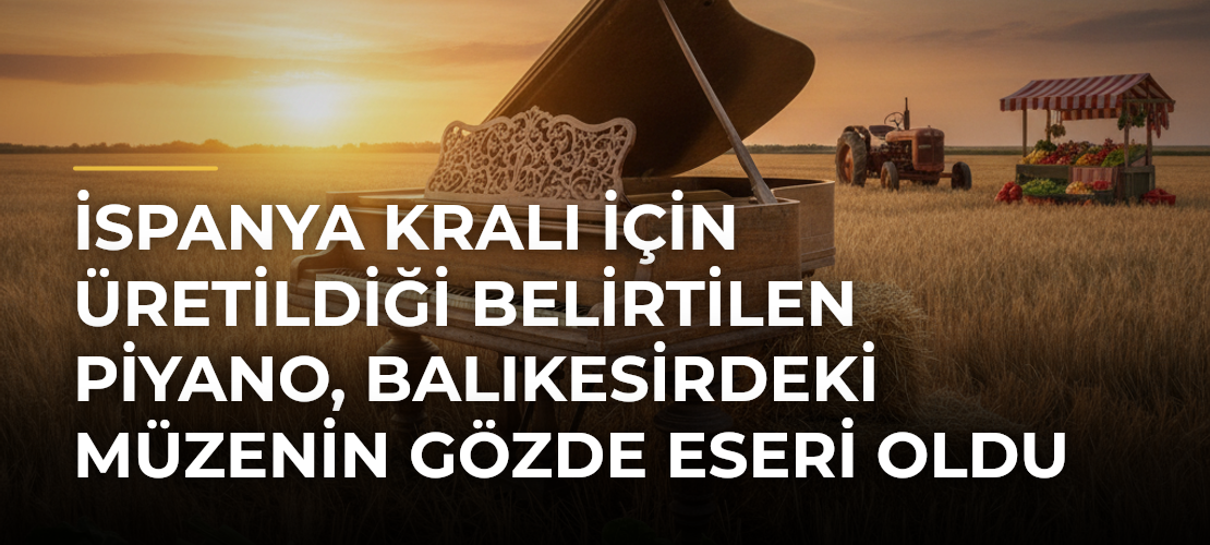 İspanya kralı için üretildiği belirtilen piyano, Balıkesirdeki müzenin gözde eseri oldu - Mirat Haber