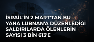İsrail’in 2 Mart’tan Bu Yana Lübnan’a Düzenlediği Saldırılarda Ölenlerin Sayısı 3 Bin 613’e Yükseldi