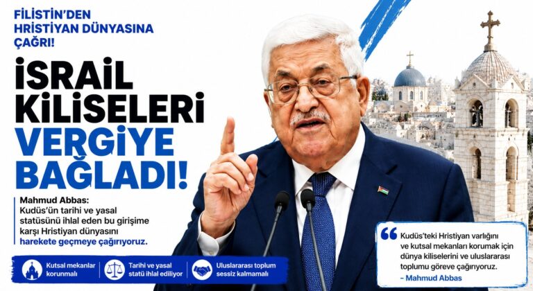 Filistin’den İsrail’in Kilise Vergi Kararına Sert Tepki