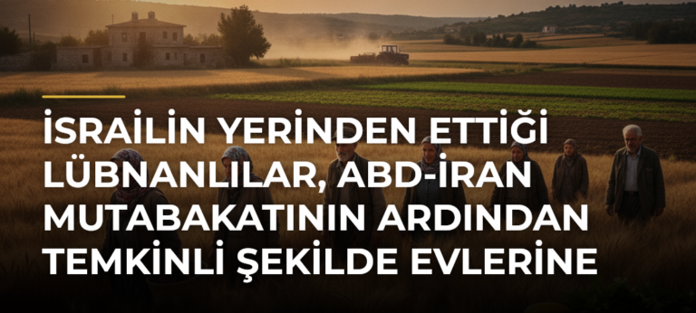 İsrailin yerinden ettiği Lübnanlılar, ABD-İran mutabakatının ardından temkinli şekilde evlerine dönüyor
