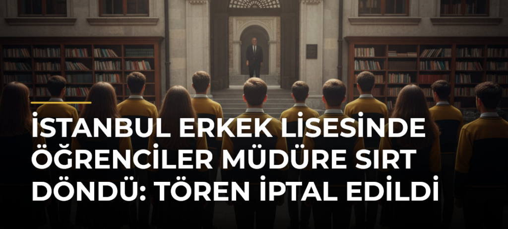 İstanbul Erkek Lisesinde öğrenciler müdüre sırt döndü: Tören iptal edildi