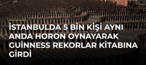 İstanbulda 5 bin kişi aynı anda horon oynayarak Guinness Rekorlar Kitabına girdi
