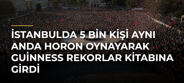 İstanbulda 5 bin kişi aynı anda horon oynayarak Guinness Rekorlar Kitabına girdi