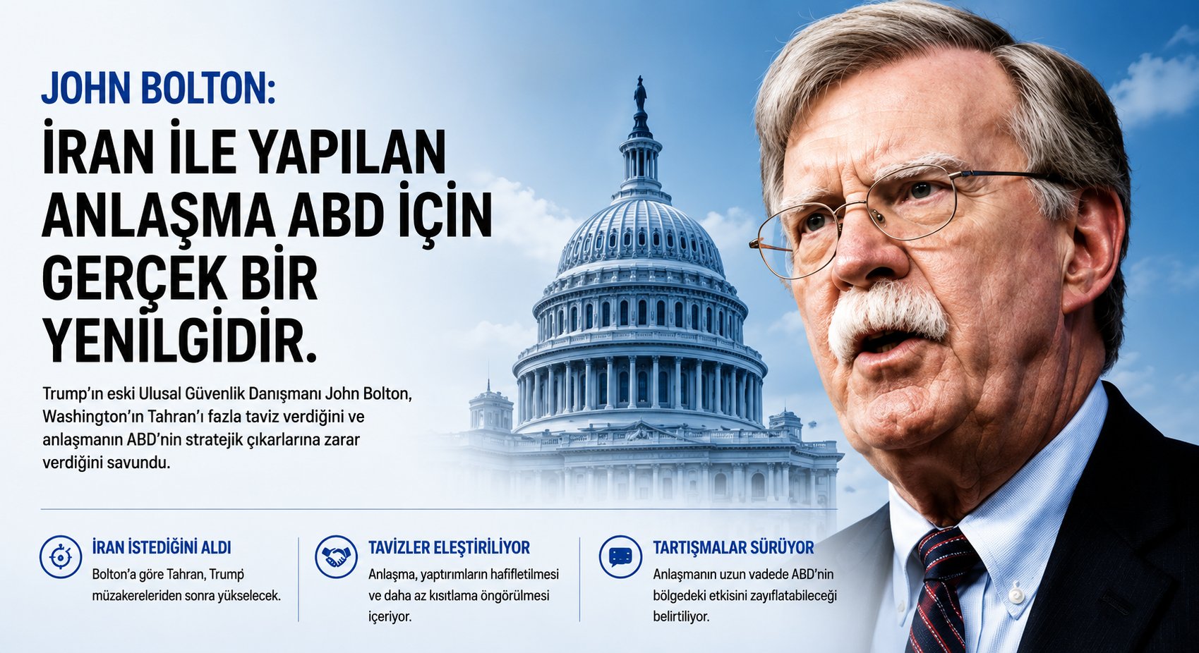 ABD-İran Anlaşmasına Sert Eleştiri: “Gerçek Bir Yenilgi