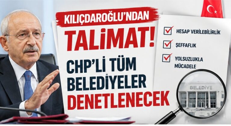 CHP Tüm Belediyelerini Denetleyecek