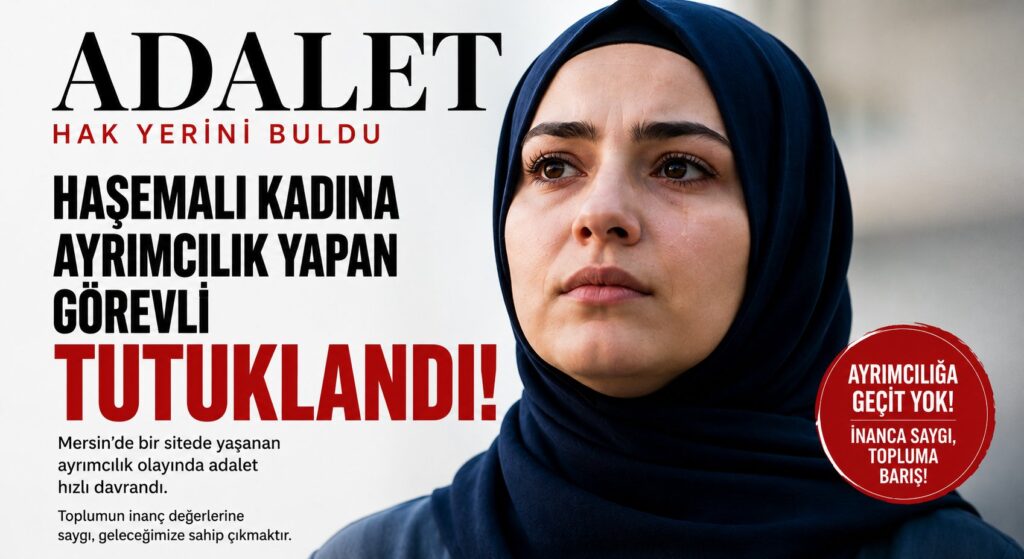 Haşemalı Kadına Ayrımcılık İddiasında Tutuklama Kararı