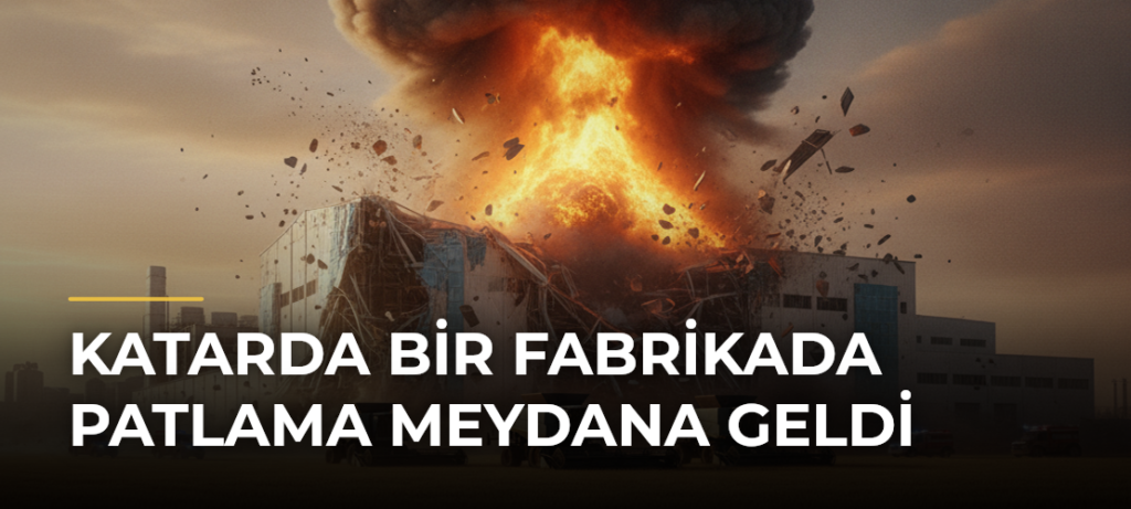 Katarda bir fabrikada patlama meydana geldi