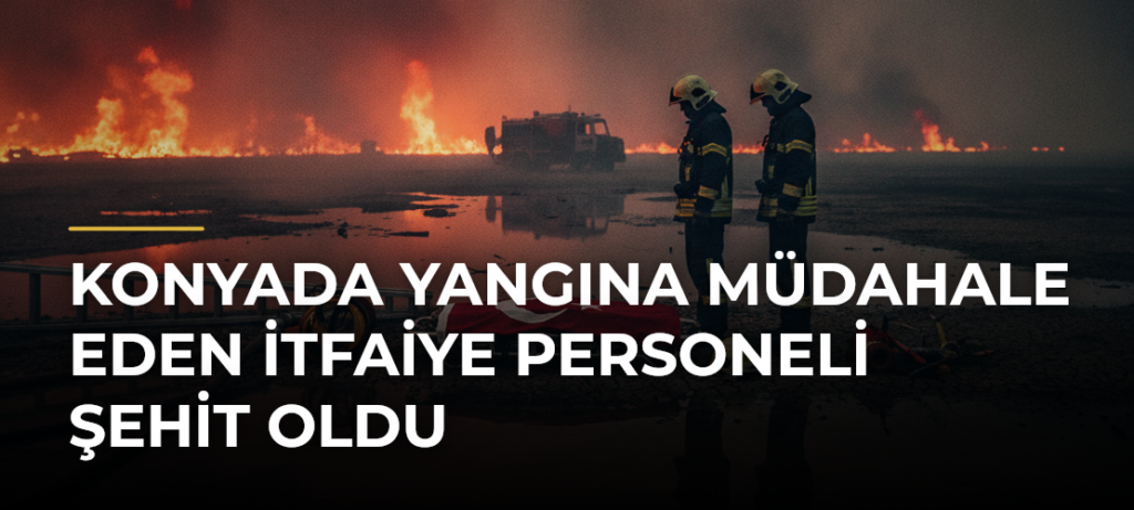 Konyada yangına müdahale eden itfaiye personeli şehit oldu