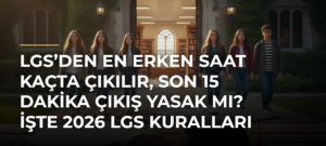 LGS’den en erken saat kaçta çıkılır, son 15 dakika çıkış yasak mı? İşte 2026 LGS kuralları