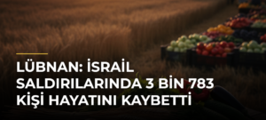 Lübnan: İsrail saldırılarında 3 bin 783 kişi hayatını kaybetti