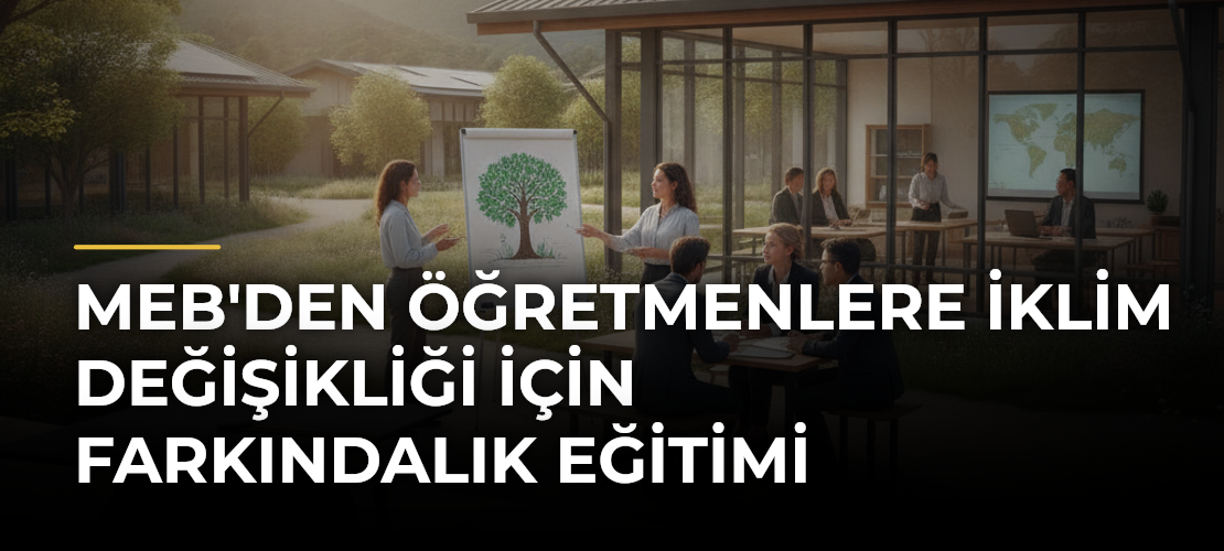 MEB'den öğretmenlere iklim değişikliği için farkındalık eğitimi