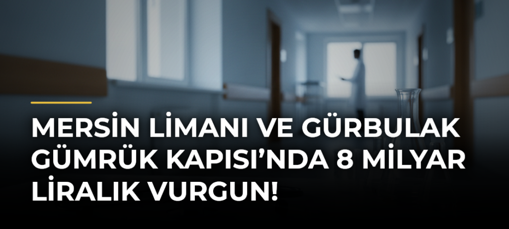 Mersin Limanı ve Gürbulak Gümrük Kapısı’nda 8 milyar liralık vurgun!