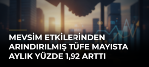 Mevsim etkilerinden arındırılmış TÜFE Mayısta aylık yüzde 1,92 arttı