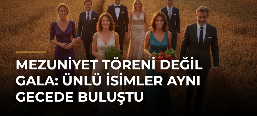Mezuniyet Töreni Değil Gala: Ünlü İsimler Aynı Gecede Buluştu