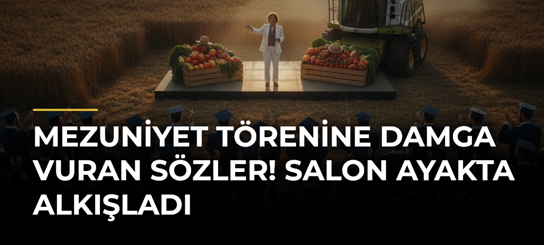 Mezuniyet Törenine Damga Vuran Sözler! Salon Ayakta Alkışladı