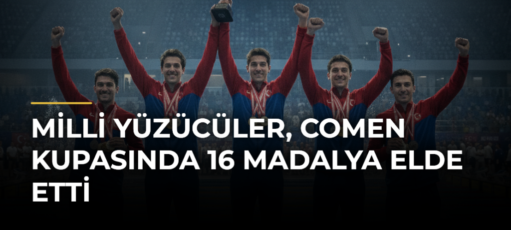 Milli yüzücüler, Comen Kupasında 16 madalya elde etti