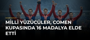 Milli yüzücüler, Comen Kupasında 16 madalya elde etti