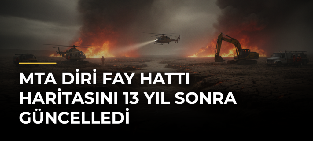 MTA Diri Fay Hattı Haritasını 13 Yıl Sonra Güncelledi