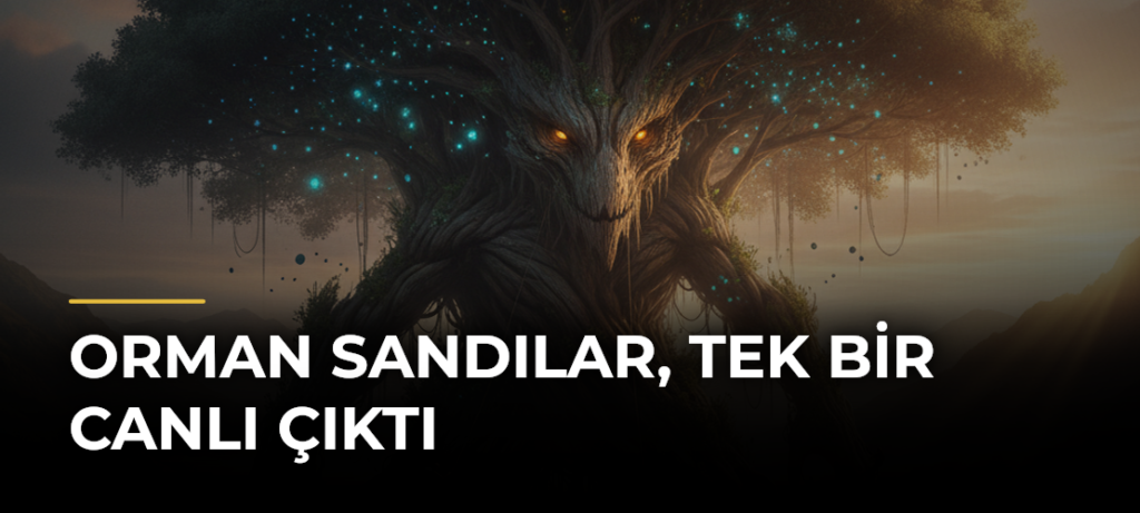 Orman sandılar, tek bir canlı çıktı