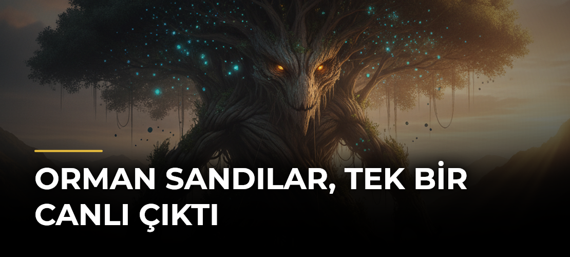 Orman sandılar, tek bir canlı çıktı